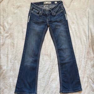 BKE Women’s Dark Blue Flare Jeans - Starlite size 25